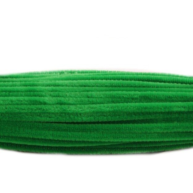 Pūkuota vielutė ¨6 30cm žalia <b>10 vnt</b>