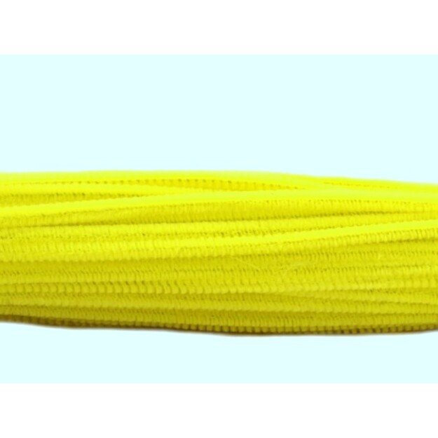 Pūkuota vielutė ¨6mm 30cm šv. geltona 10 vnt