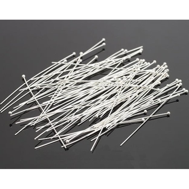 Smeigtukas sidabro sp. su rutuliuku 0,5x40mm 50vnt