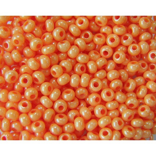 Čekiškas biseris Chalk-Sfinx and Terra Color Dyed oranžinis(16389) 10/0 50g