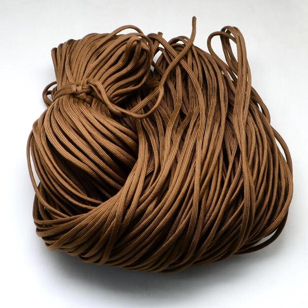 Parašiutų virvė(paracord) 4mm ruda 1m