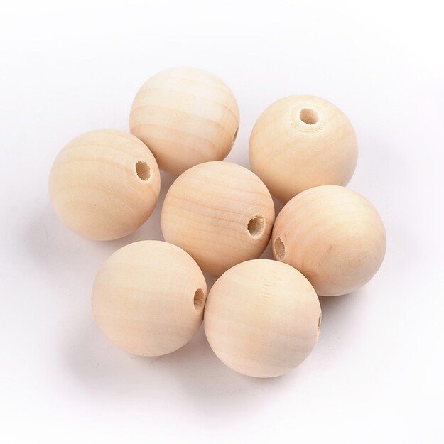 Karoliukas nelakuotas apvalus 35mm