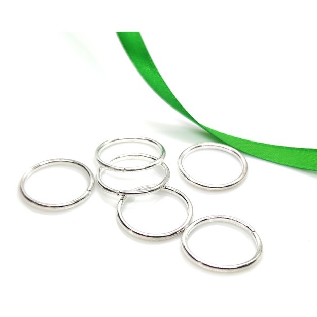 žiedelis sidabro sp. 14x1,5 mm <b>10 vnt.</b>