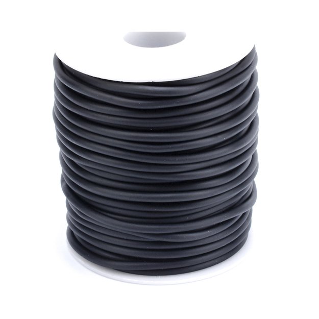 Sintetinis kaučiuko vamzdelis 4mm storio juodas, 1m