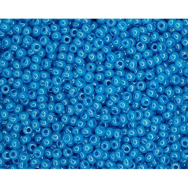Čekiškas biseris Alabaster-Lustered Terra Color Dyed žydras(17365) 10/0 50g