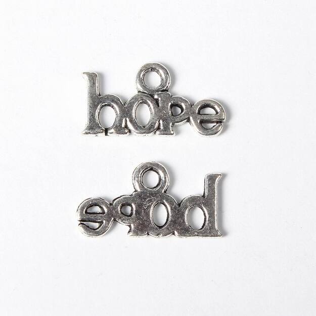 Pakabukas Hope ant. sidabro sp. 8x15,5x1mm, 1vnt