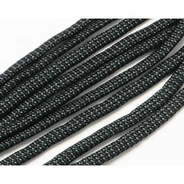 Parašiutų virvė(paracord) 4mm t. žalia/juoda 1m
