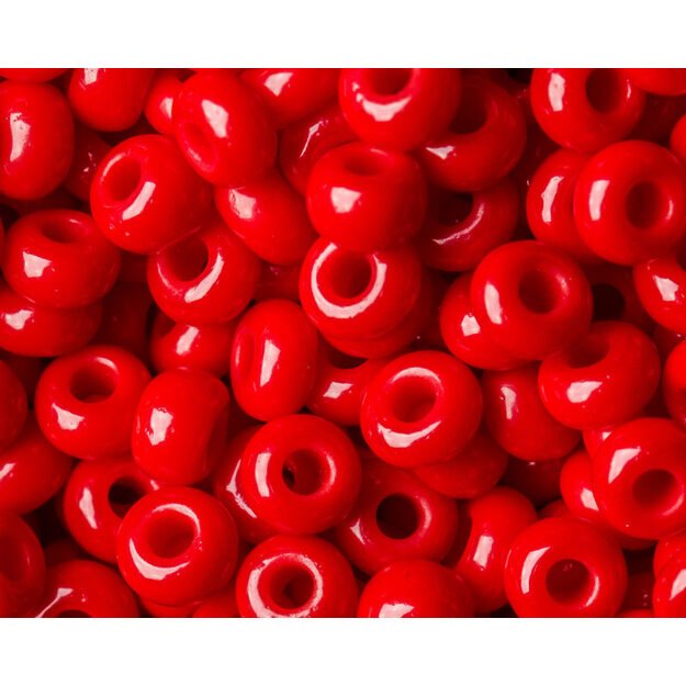 Čekiškas biseris Opaque raudonas(93210) 10/0 50g