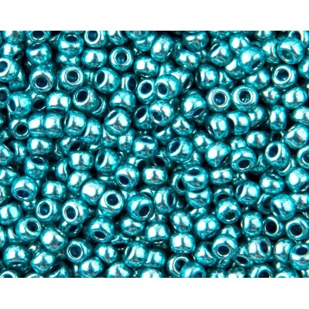 Čekiškas biseris Terra Metallic Aqua(18565) 10/0 50g