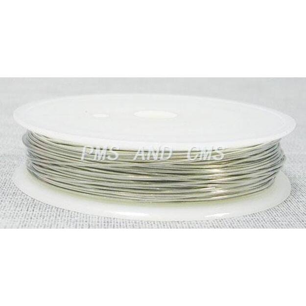 Varinė vielutė 0,8mm sidabro sp. 3m