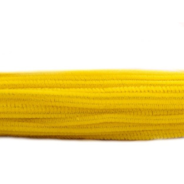 Pūkuota vielutė ¨6 30cm geltona 10 vnt