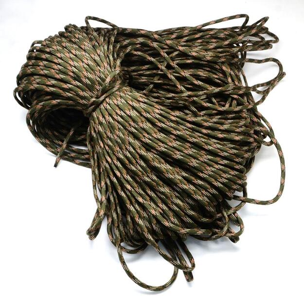 Parašiutų virvė(paracord) 4mm kamufliažas 1m