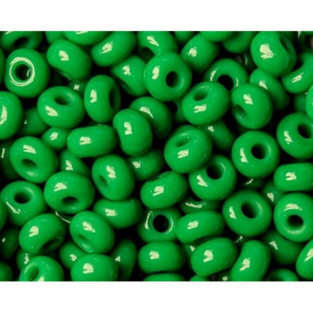 Čekiškas biseris Opaque žalias (53250) 10/0 50g