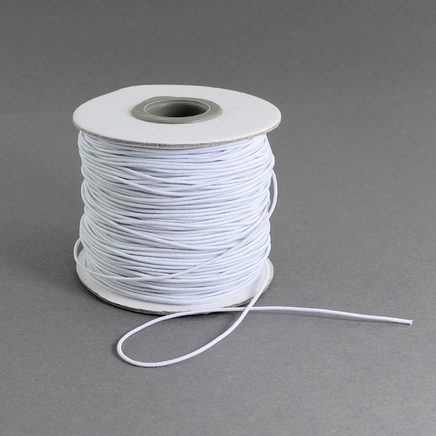 Guma dengta nailonu apvali 1mm balta 100m