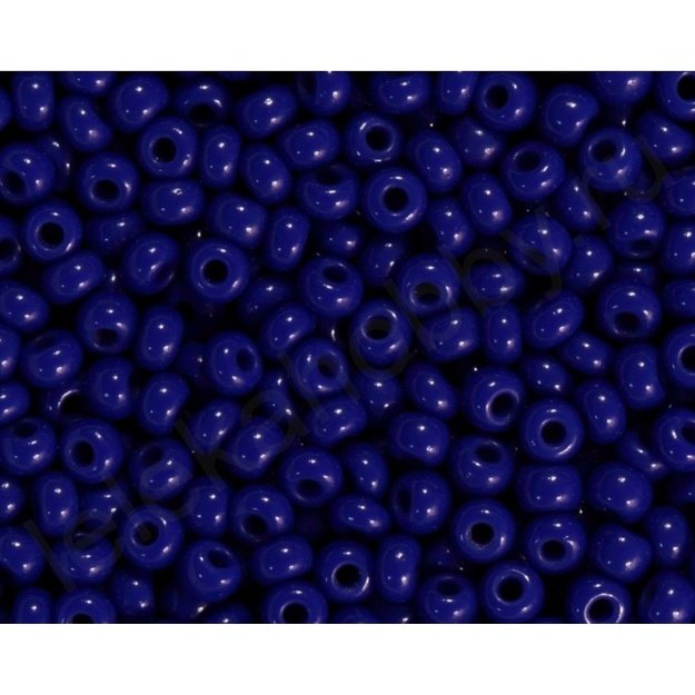 Čekiškas biseris Opaque karališka mėlyna(33060) 10/0 50g