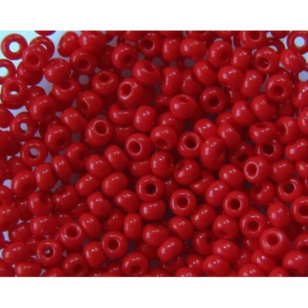 Čekiškas biseris Opaque raudonas(93190) 10/0 50g