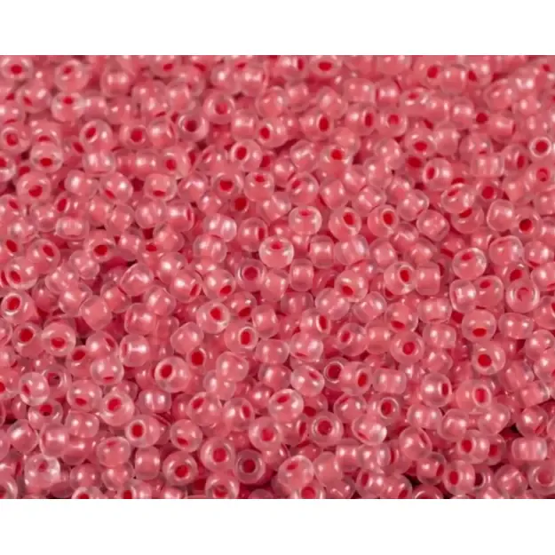 Čekiškas biseris skaidrus rožine šerdim Sfinx(38697) 10/0 50g