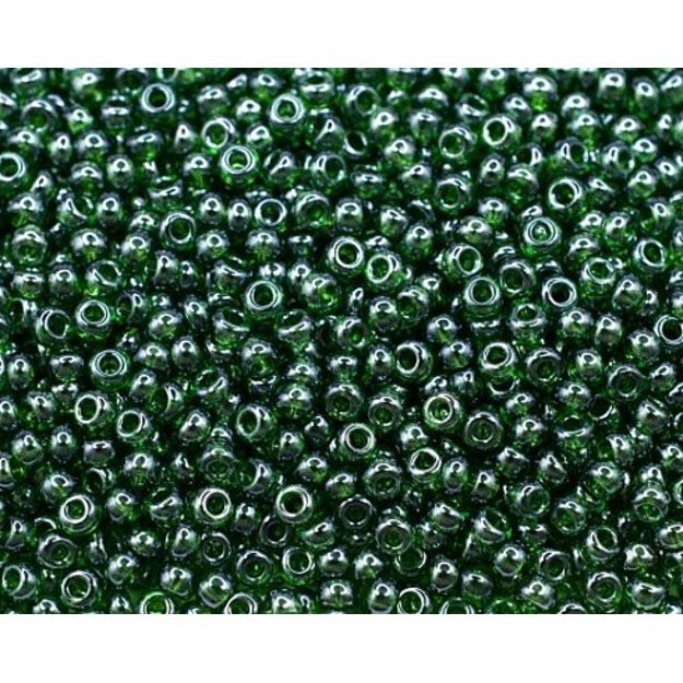 Čekiškas biseris Transparent-Sfinx  žalias(58120) 10/0 50g