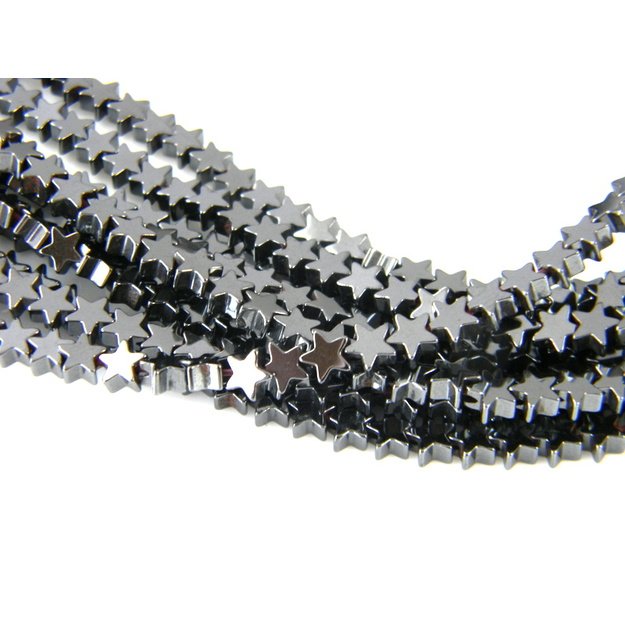 Hematitas žvaigždutė  4mm 5vnt