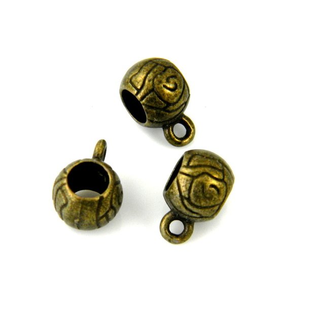 Laikiklis pakabukui ant. žalvario sp. 12x12x7mm