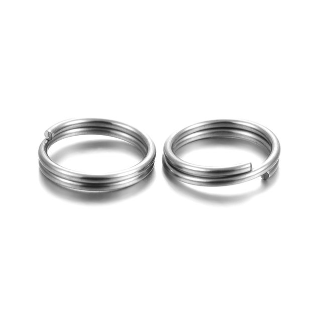 žiedelis nerūdijančio plieno dvigubas 5x1mm <b>10vnt</b>