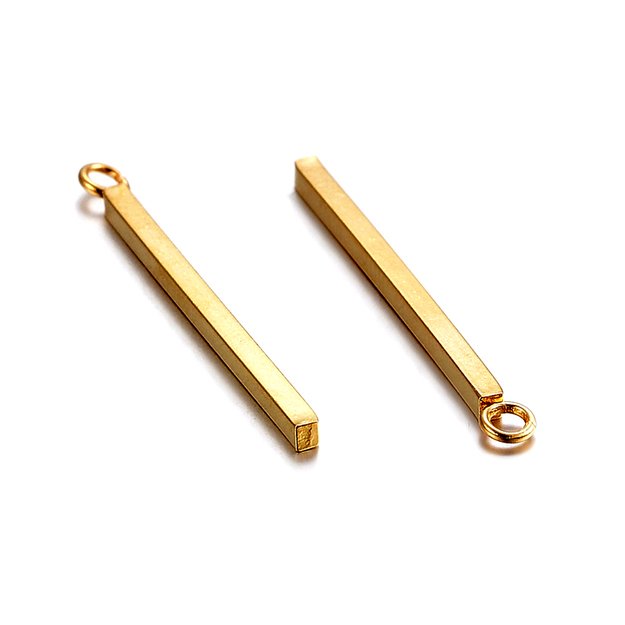 Pakabukas nerūdijančio plieno 23x1,5x1,5mm aukso spalvos