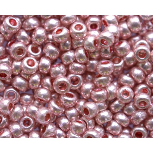 Čekiškas biseris Metallic Crystal-Solgel rožinis.(18192) 10/0 50g