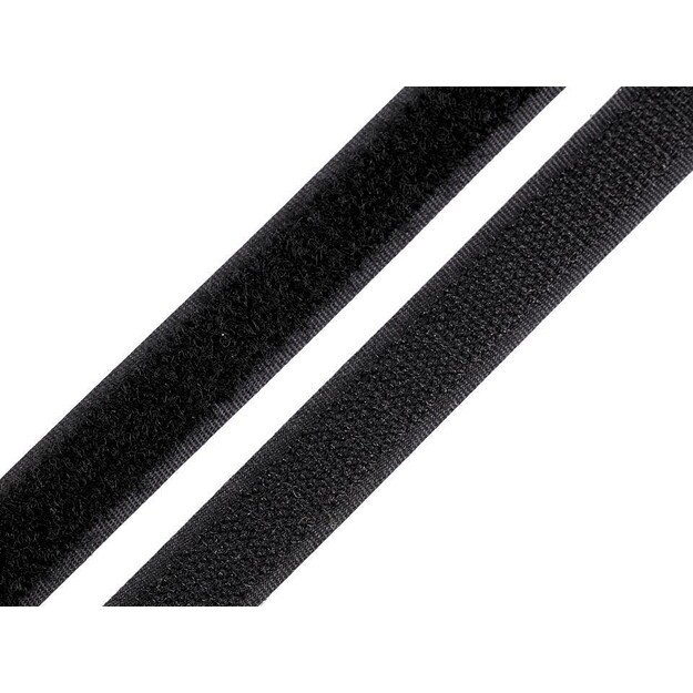 Velcro(kontaktinė) juosta juoda 16mm 1 metras