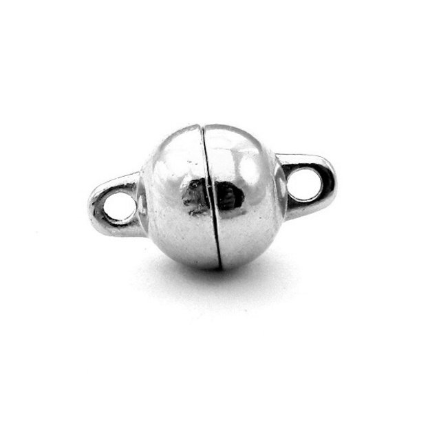 Užsegimas magnetinis 14x8mm platinos sp. apvalus lygus
