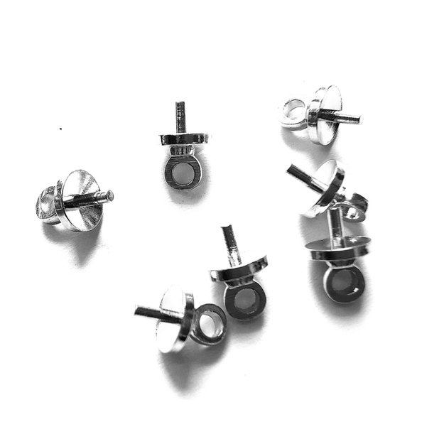 Pakabuko laikiklis-kilputė įklijuojamas platinos sp. 5x7mm