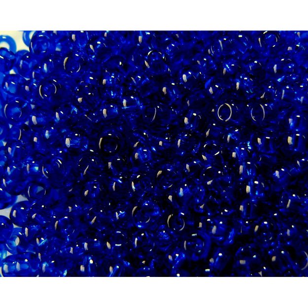Čekiškas biseris skaidrus kobalto(60300) 10/0 50g