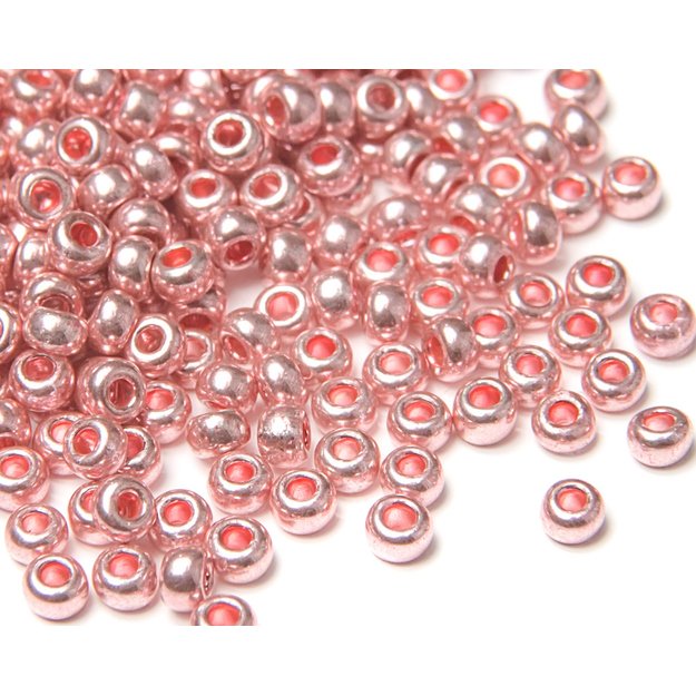 Čekiškas biseris Metallic Crystal-Solgel rožinis.(18191) 10/0 50g
