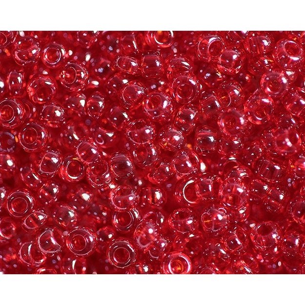 Čekiškas biseris Transparent-Sfinx raudonas(96070) 10/0 50g