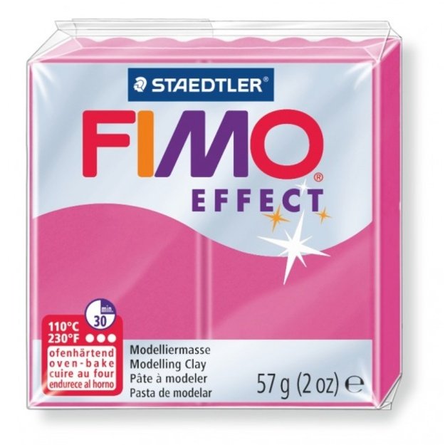Modelinas Fimo Effect kvarcinis rubinas(Ruby quartz) 56g