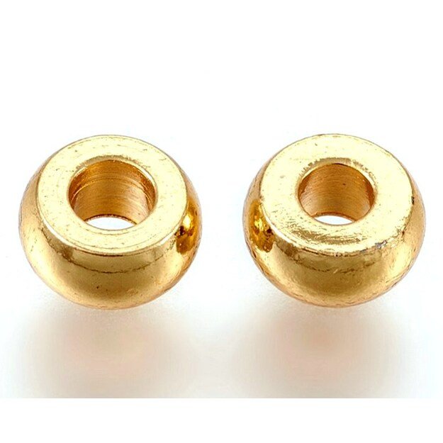 Intarpas nerūdijančio plieno rondelė aukso sp. 4x2mm