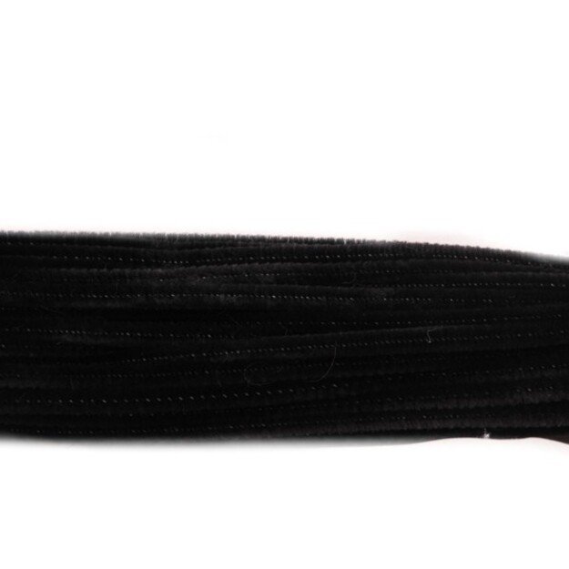 Pūkuota vielutė ¨6 30cm juoda <b>10 vnt</b>