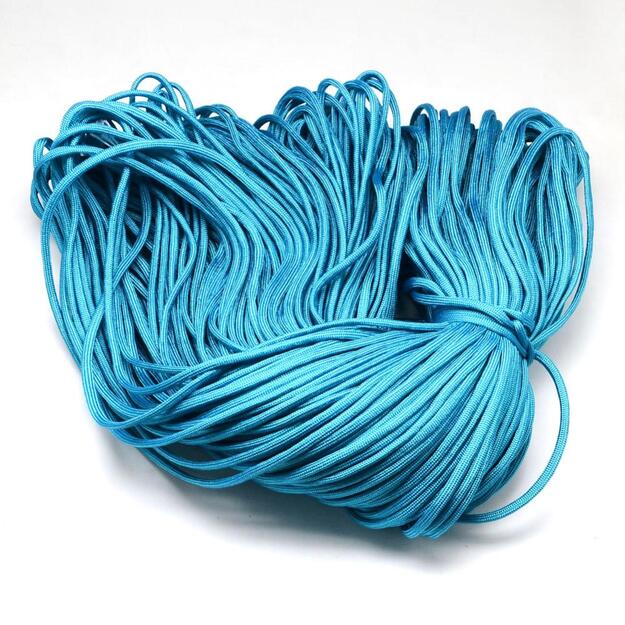 Parašiutų virvė(paracord) 4mm t. žydra sp. 1m