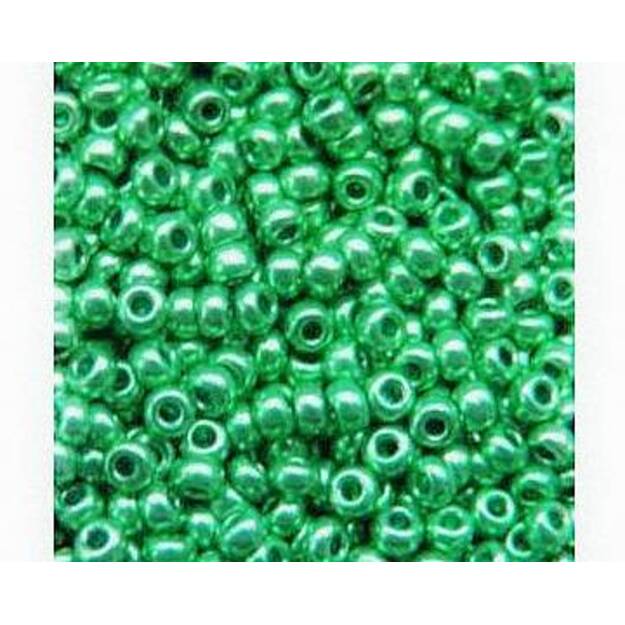 Čekiškas biseris Terra Metallic žalias(18558) 10/0 50g