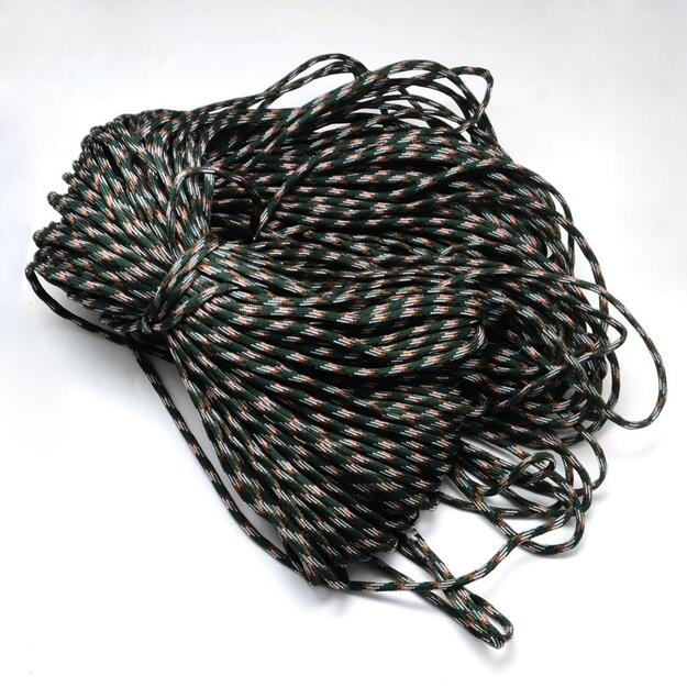 Parašiutų virvė(paracord) 4mm kamufliažas 1m
