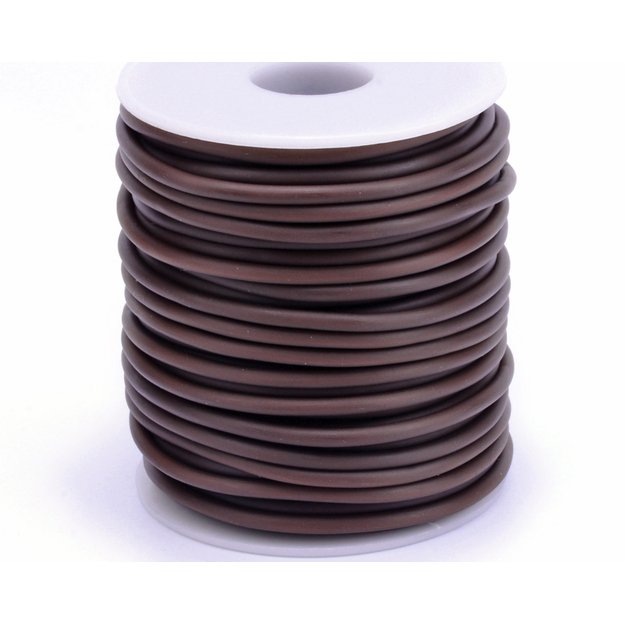 Sintetinis kaučiuko vamzdelis 4mm storio rudas, 1m