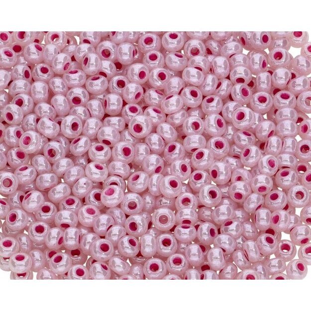 Čekiškas biseris Alabaster-Lustered Terra Color šerdim rožinis(37325) 10/0 50g