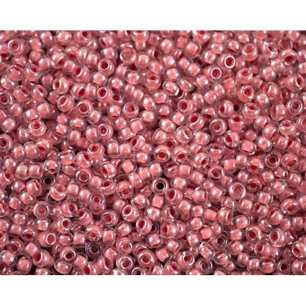 Čekiškas biseris skaidrus koraline šerdim Sfinx(38625) 10/0 50g