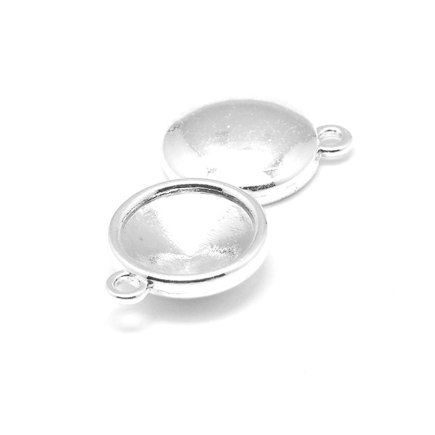 Pakabukas swarovski 1122 12mm kristalams ant. sidabro sp.