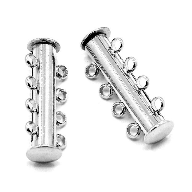 Užsegimas magnetinis 4 eilių platinos sp. 25x10mm
