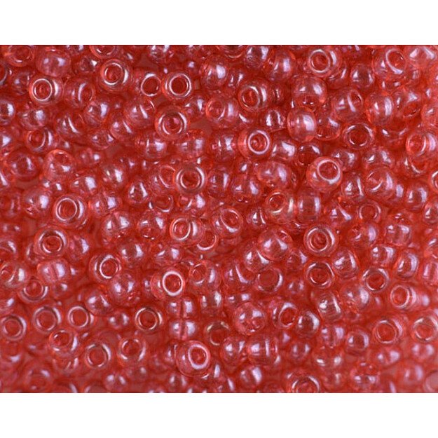 Čekiškas biseris Transparent-Rainbow t. rožinis(07622) 10/0 50g