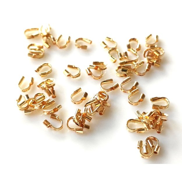 Apsaugėlė troseliui  aukso sp. 5mm, 10 vnt.