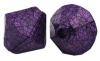 Akrilinis "Dautas" karoliukas bicone violetinis 24x24mm