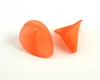 Akrilinis karoliukas "Kalija" oraninis matinis 19x21mm <b>5vnt</b>