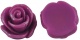 Kaboonas akrilinis Ro su blizgesiu violetinis 23x13 mm