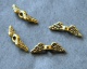 Intarpas "Sparnai" aukso sp. 12x4x3mm <b>6vnt</b>